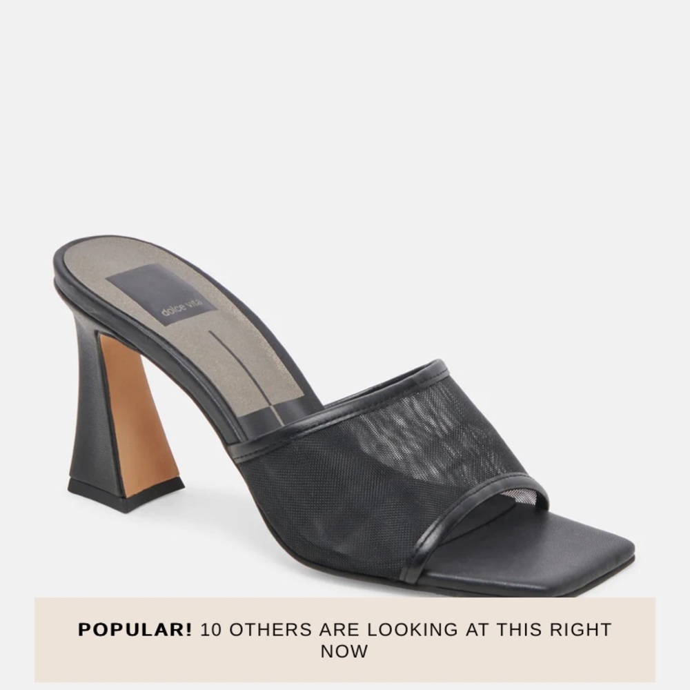 Dolce vita narda heels in black, size 8, worn once